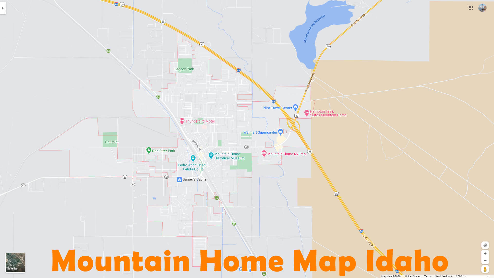 montagne Home Carte Idaho